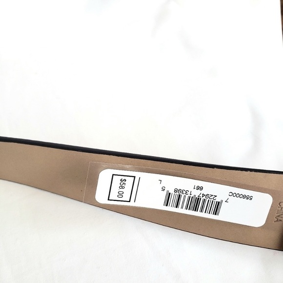 NWT authentic MK genuine leather gold buckle belt - Picture 4 of 5